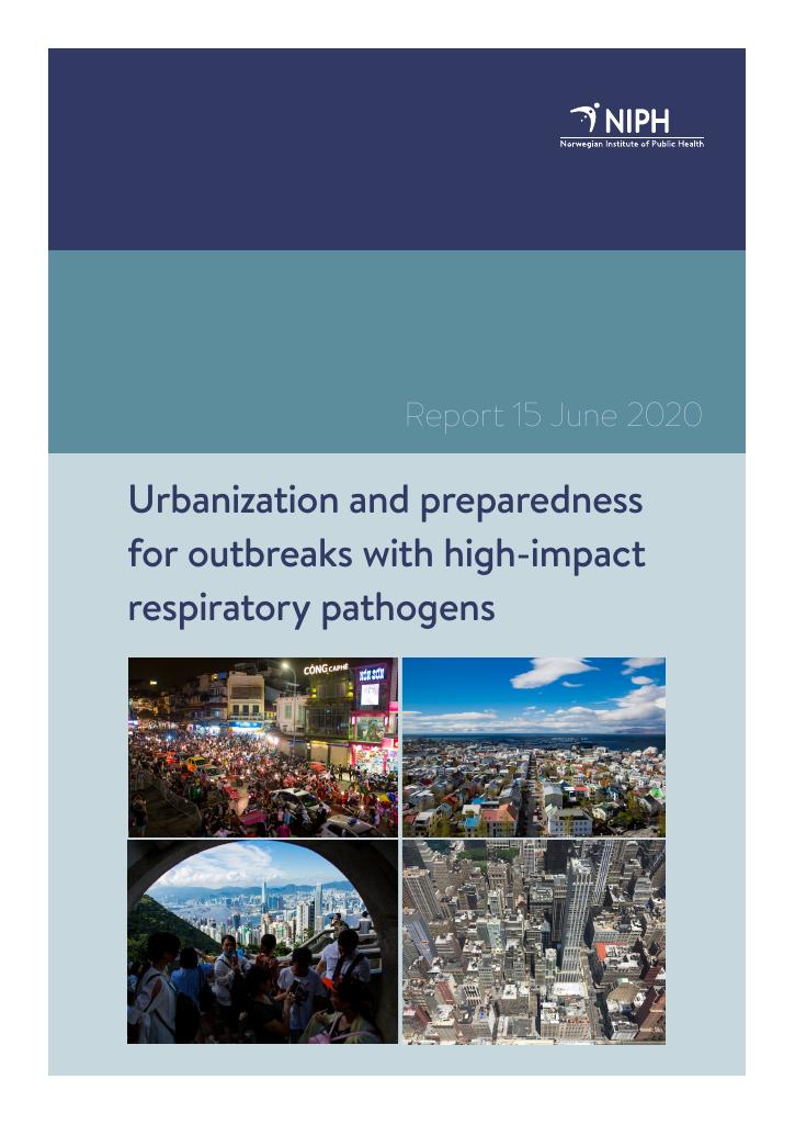 Forsiden av dokumentet Urbanization and preparedness for outbreaks with high-impact respiratory pathogens