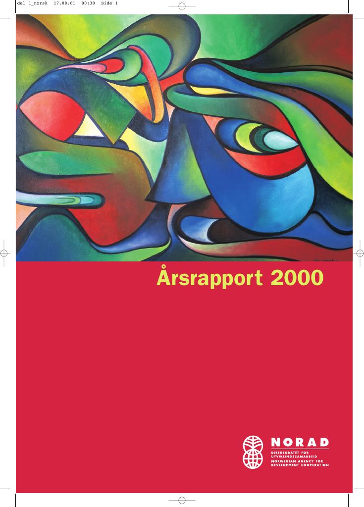 Forsiden av dokumentet Årsrapport Norad 2000