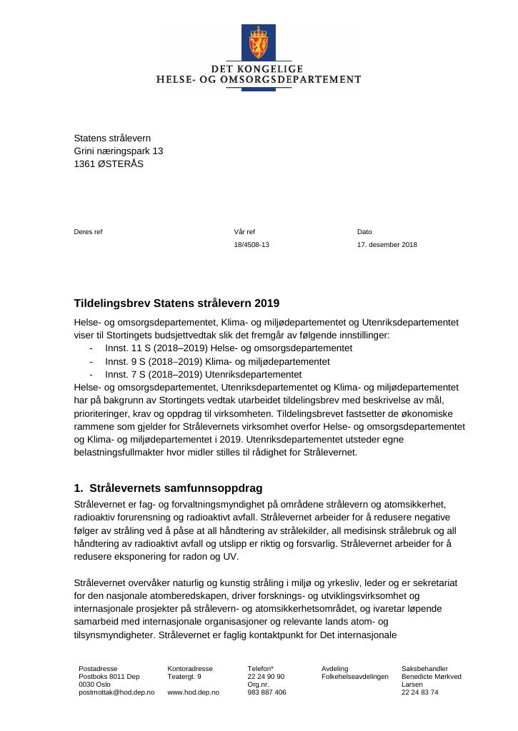 Tildelingsbrev (pdf) - Kudos