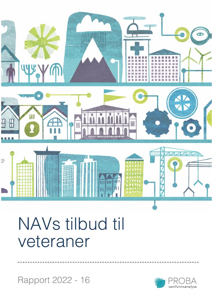 Forsiden av dokumentet NAVs tilbud til veteraner