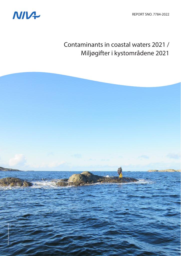 Forsiden av dokumentet Contaminants in coastal waters 2021 / Miljøgifter i kystområdene 2021