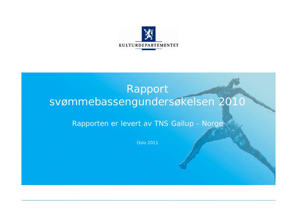 Forsiden av dokumentet Svømmebassengundersøkelsen 2010