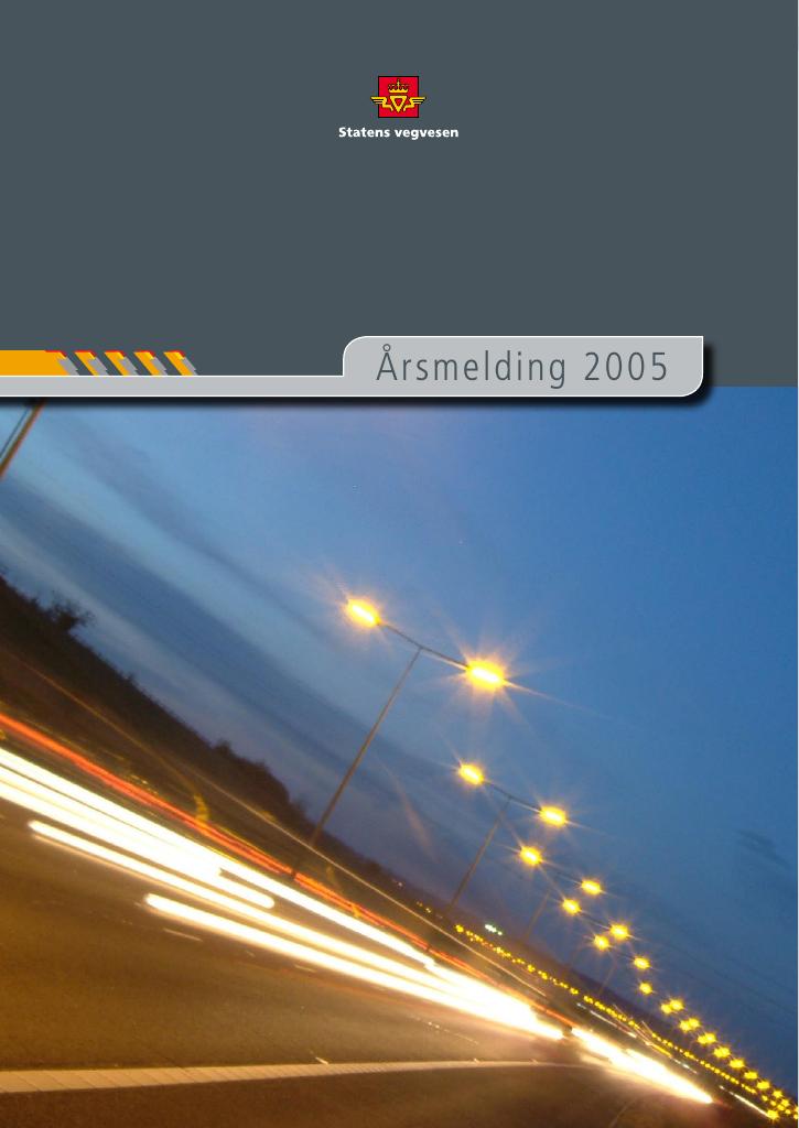 Forsiden av dokumentet Årsrapport Statens vegvesen 2005