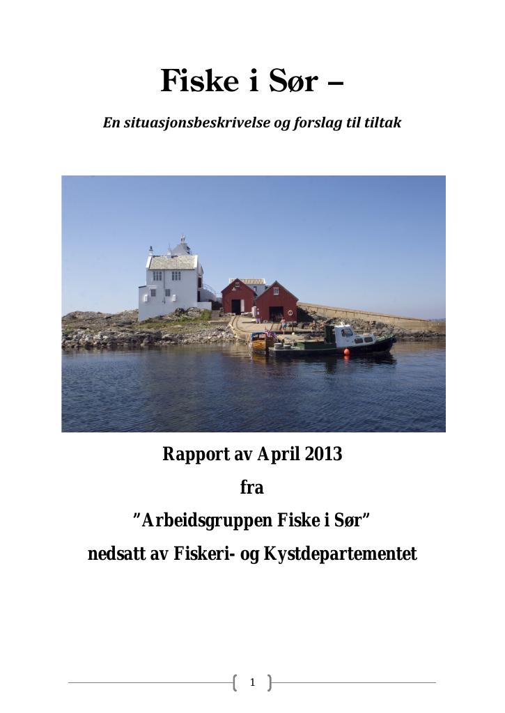 Forsiden av dokumentet Fiske i Sør