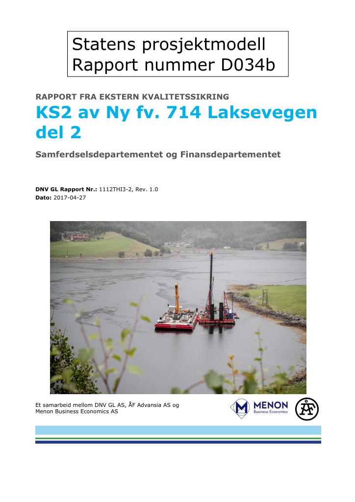 Forsiden av dokumentet Fv 714 Laksevegen