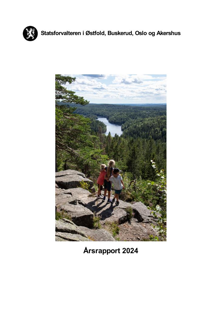 Forsiden av dokumentet Årsrapport Statsforvalteren i Østfold, Buskerud, Oslo og Akershus 2024
