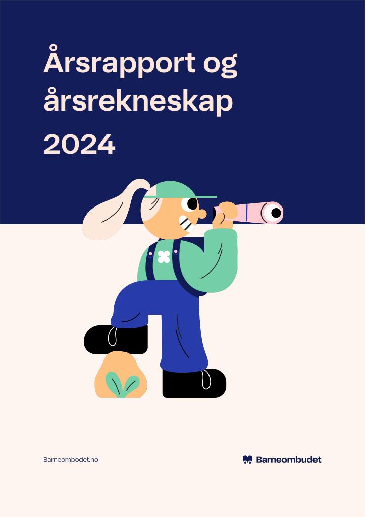Forsiden av dokumentet Årsrapport Barneombudet 2024