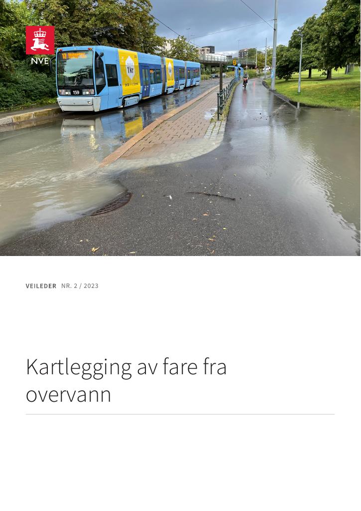 Forsiden av dokumentet Kartlegging av fare fra overvann