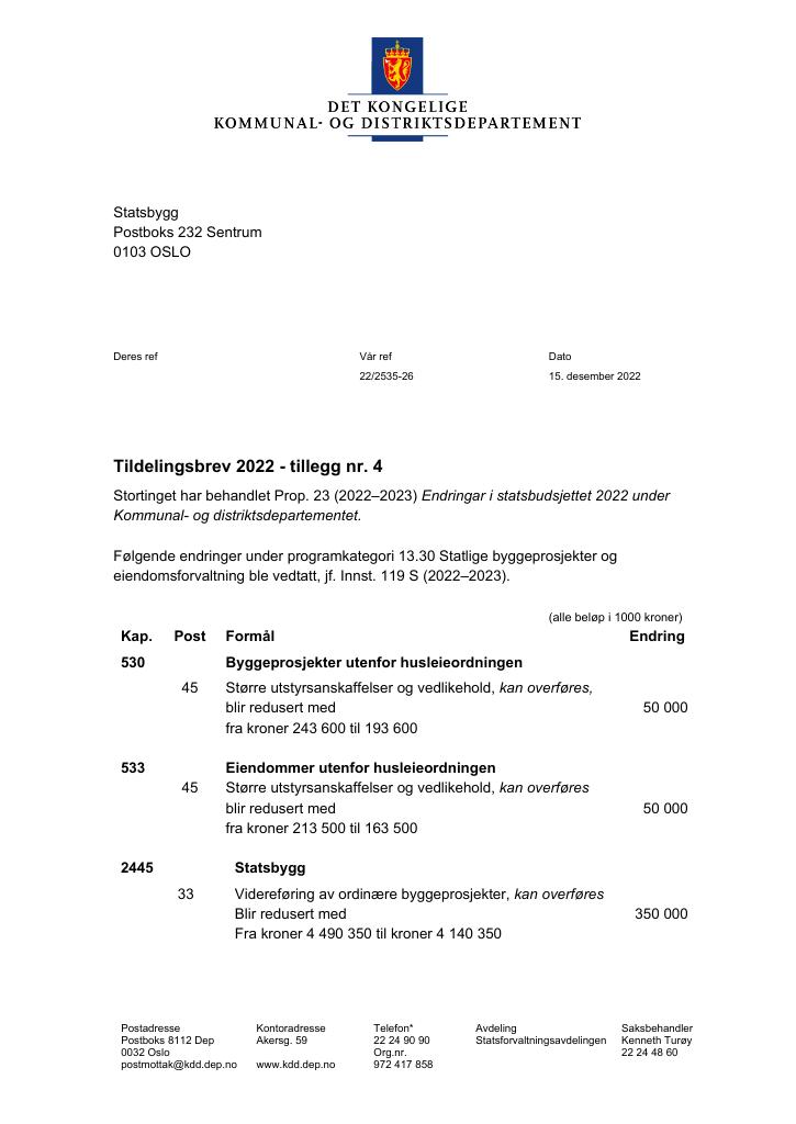 Forsiden av dokumentet tillegg4(pdf) 2022