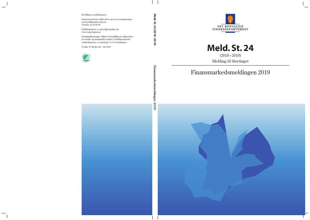 Forsiden av dokumentet Meld. St. 24 (2018–2019)