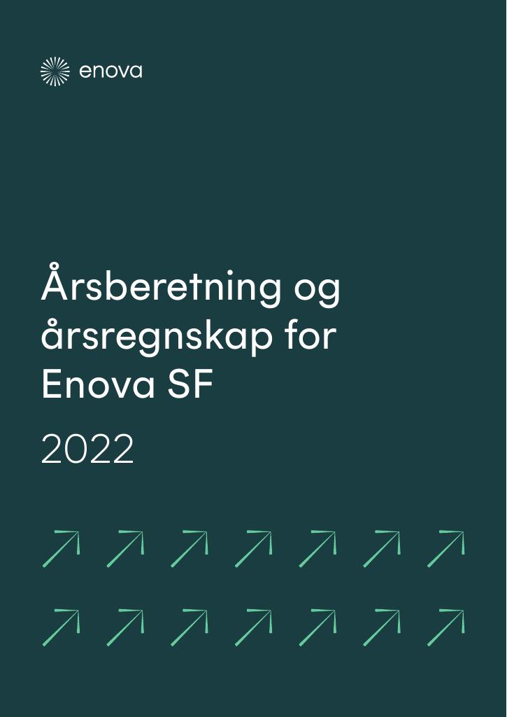 Forsiden av dokumentet Årsrapport Enova SF 2022