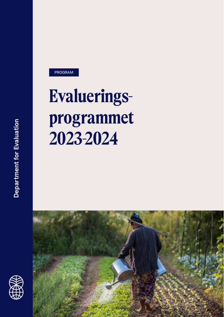 Forsiden av dokumentet Evalueringsprogrammet 2023-2024