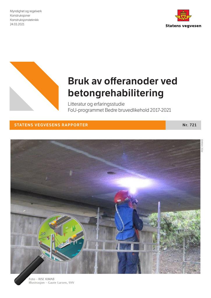 Forsiden av dokumentet Bruk av offeranoder ved betongrehabilitering