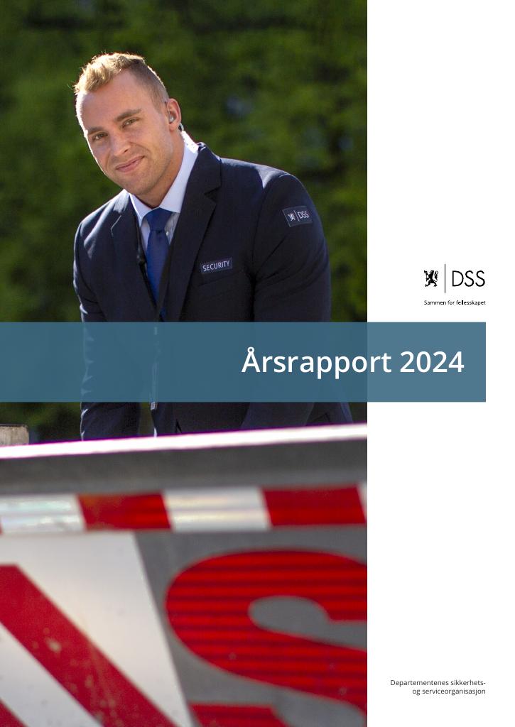 Forsiden av dokumentet Årsrapport DSS 2024 - revidert versjon pr mai 2025
