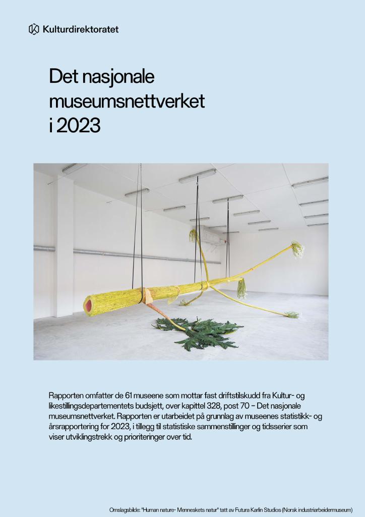 Forsiden av dokumentet Det nasjonale museumsnettverket 2023