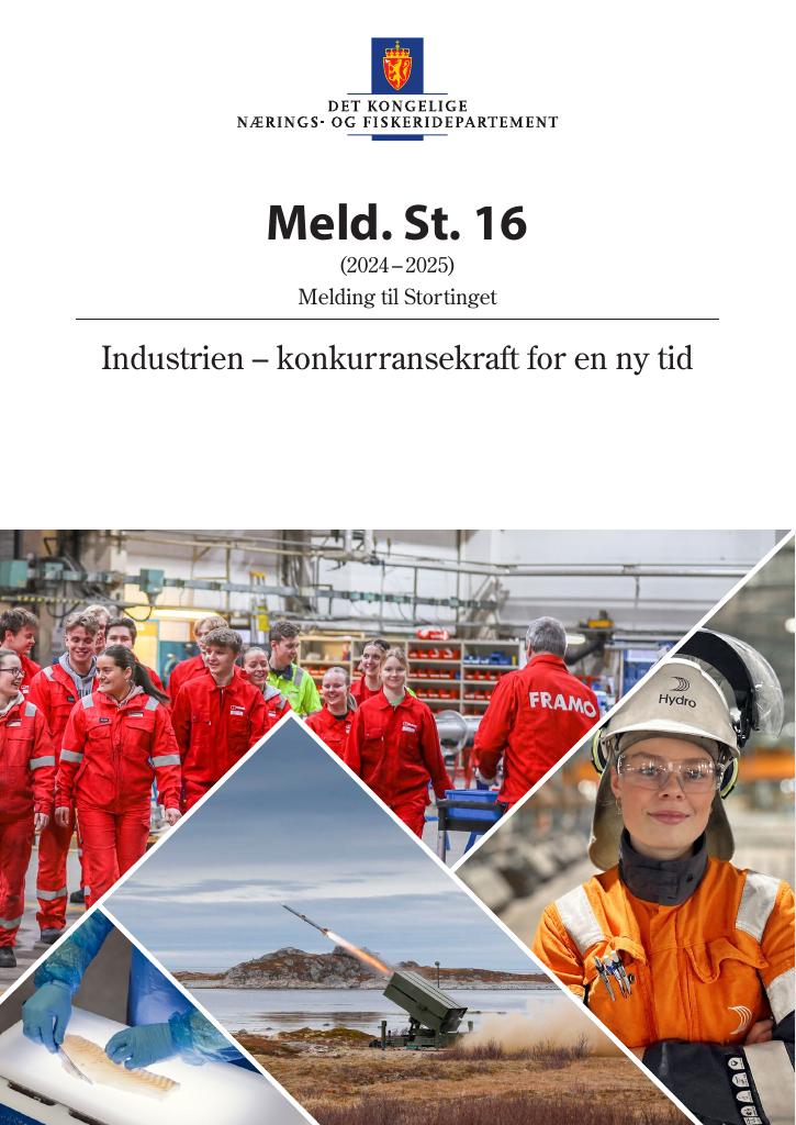 Forsiden av dokumentet Meld. St. 16 (2024–2025)