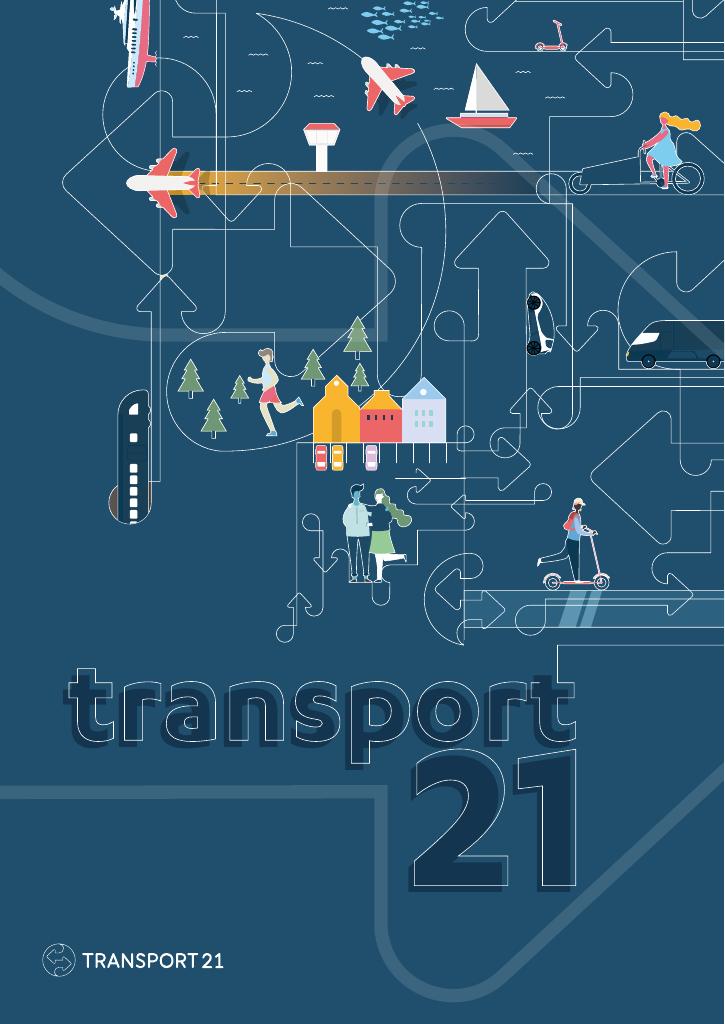 Forsiden av dokumentet Transport21-sammendrag