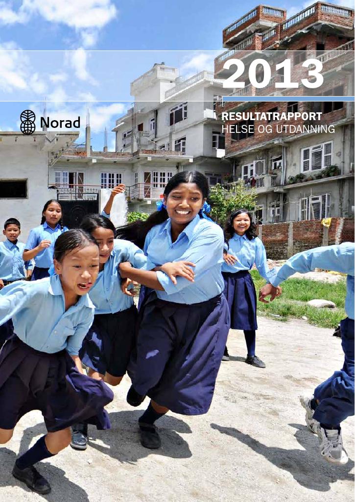 Forsiden av dokumentet Resultatrapport 2013 Helse og utdanning