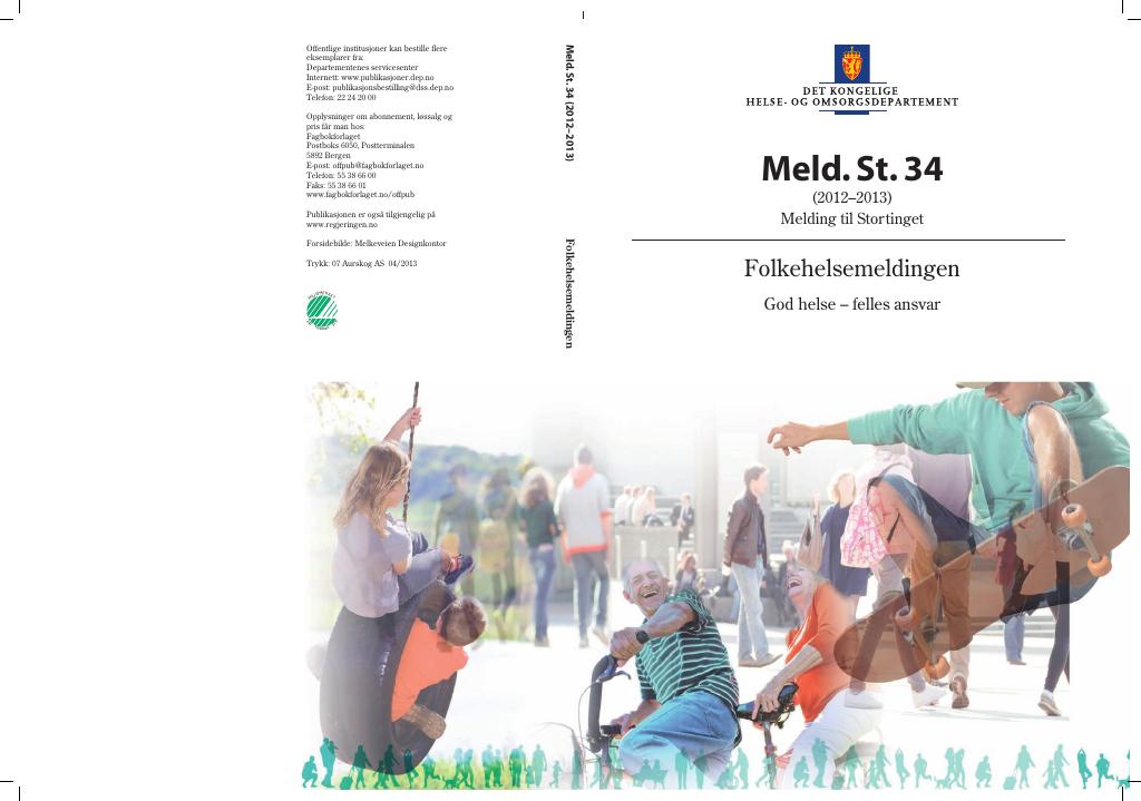 Forsiden av dokumentet Meld. St. 34 (2012–2013)