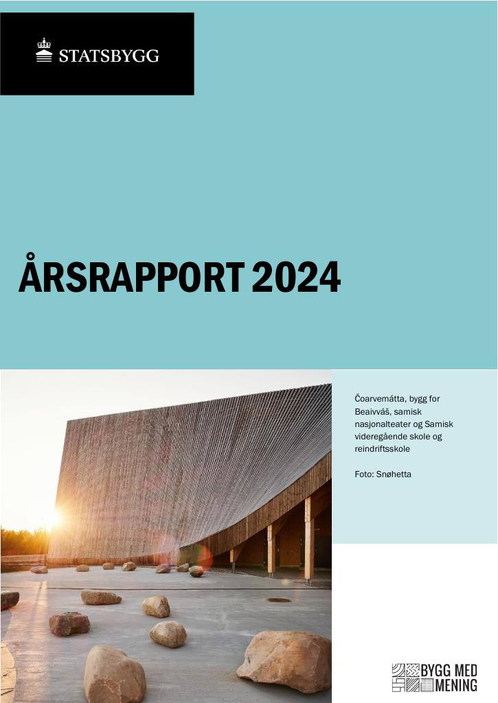 Forsiden av dokumentet Årsrapport Statsbygg 2024