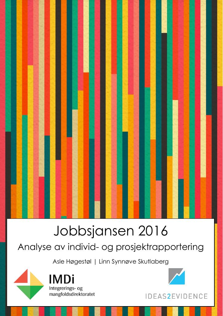 Forsiden av dokumentet Jobbsjansen 2016
