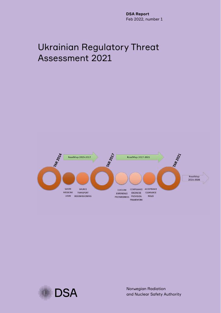 Forsiden av dokumentet Ukrainian Regulatory Threat
Assessment 2021