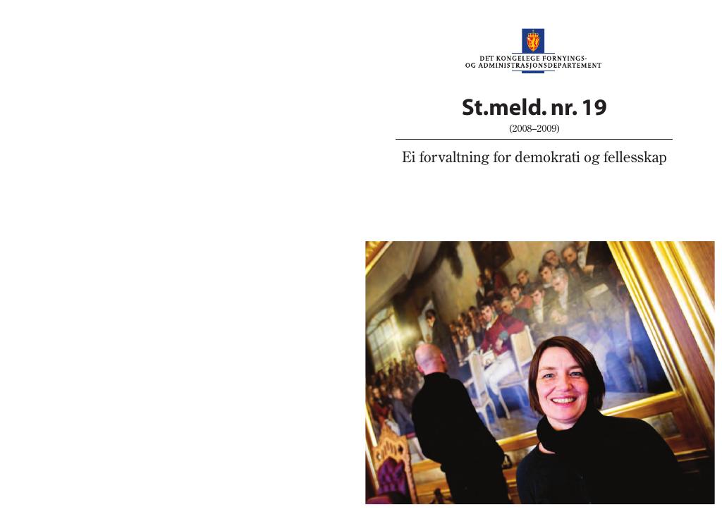Forsiden av dokumentet St.meld. nr. 19 (2008-2009)