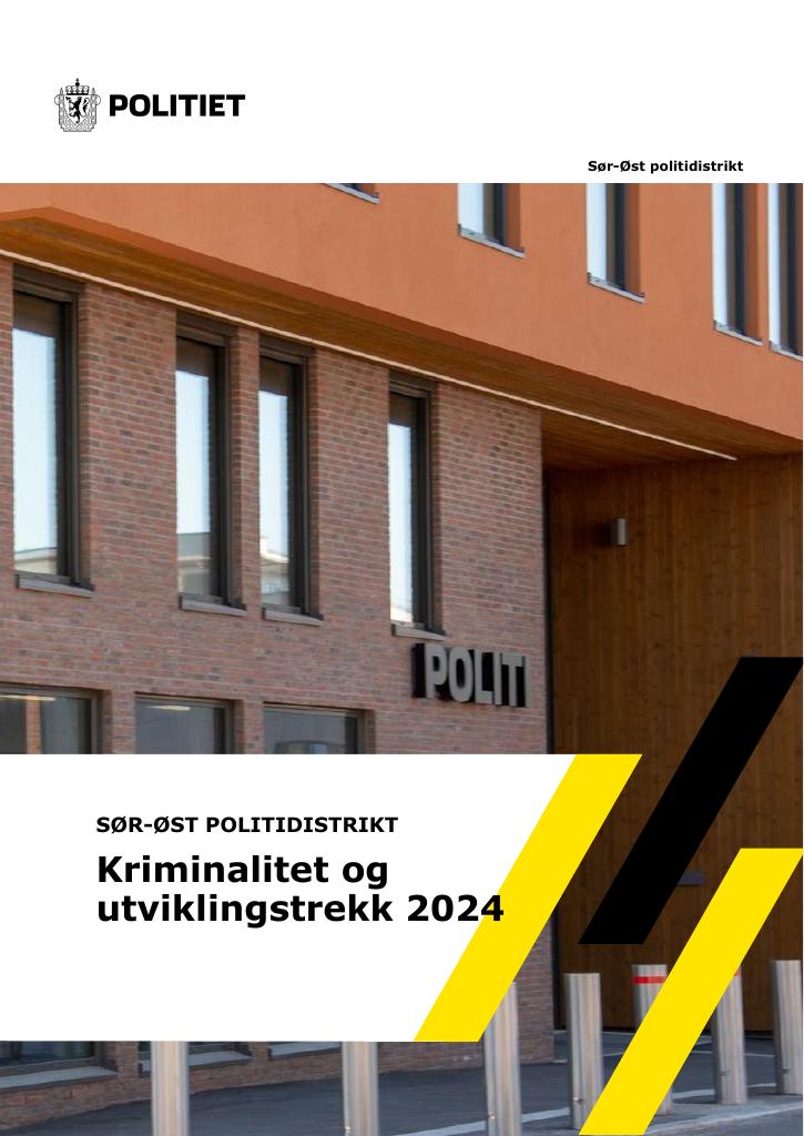 Forsiden av dokumentet Kriminalitet og utviklingstrekk 2024