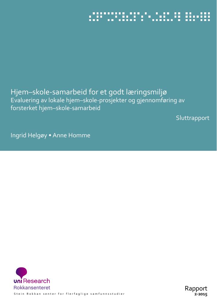 Hjem-skole-samarbeid For Et Godt Læringsmiljø - Kudos