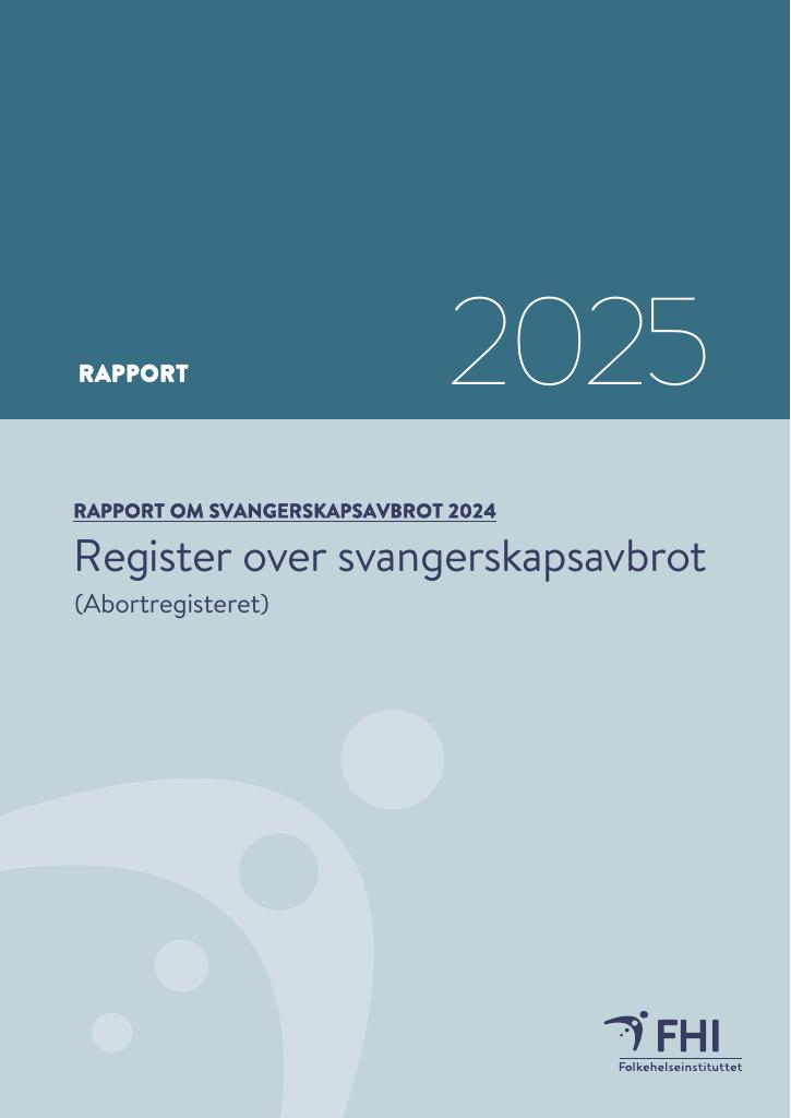 Forsiden av dokumentet Rapport om svangerskapsavbrot 2024
