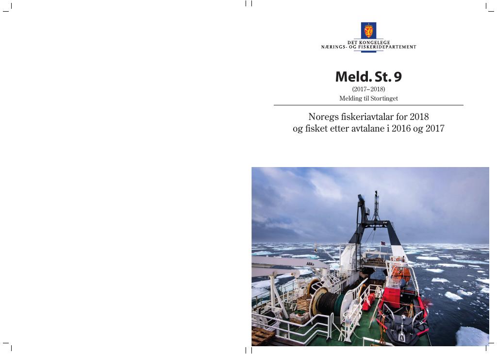 Forsiden av dokumentet Meld. St. 9 (2017–2018)