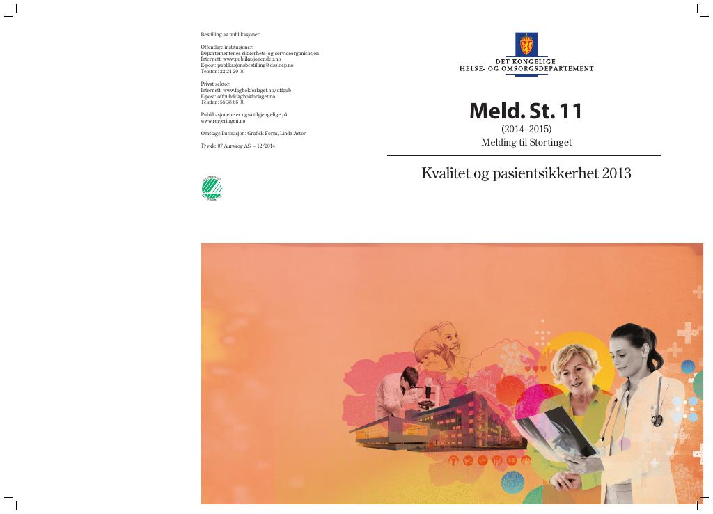 Forsiden av dokumentet Meld. St. 11 (2014-2015)