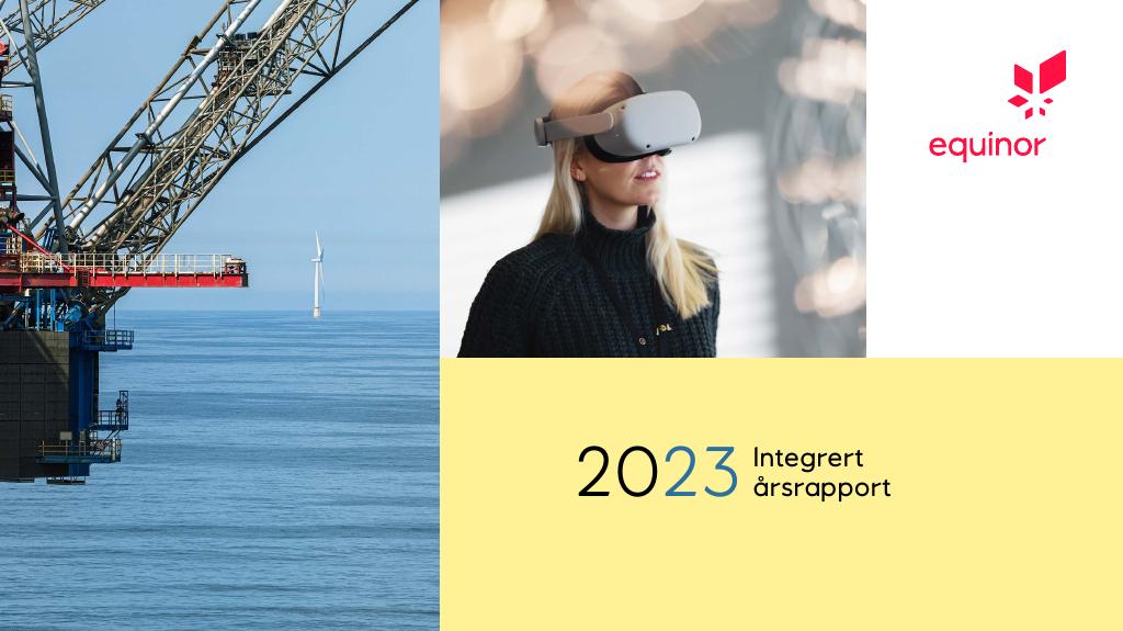 Forsiden av dokumentet Årsrapport Equinor 2023