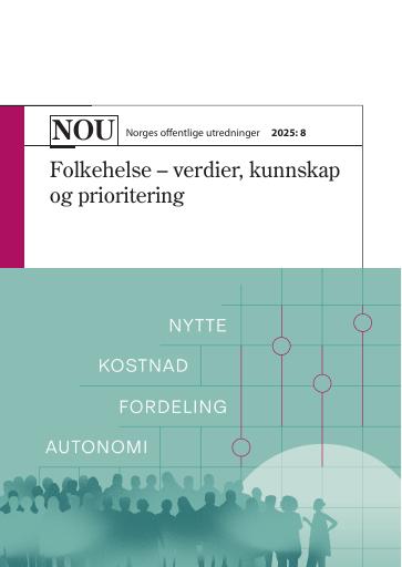 Forsiden av dokumentet NOU 2025: 8 - Folkehelse – verdier, kunnskap og prioritering