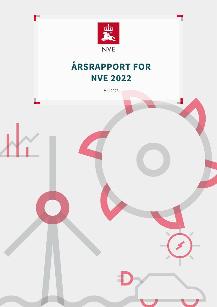 Forsiden av dokumentet Årsrapport NVE 2022