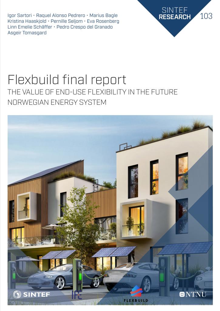 Forsiden av dokumentet Flexbuild final report : the value of end-use flexibility in the future Norwegian energy system