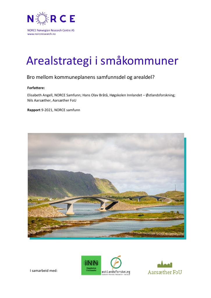 Forsiden av dokumentet Arealstrategi i småkommuner