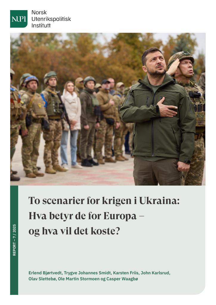 Forsiden av dokumentet To scenarier for krigen i Ukraina: Hva betyr de for Europa – og hva vil det koste?