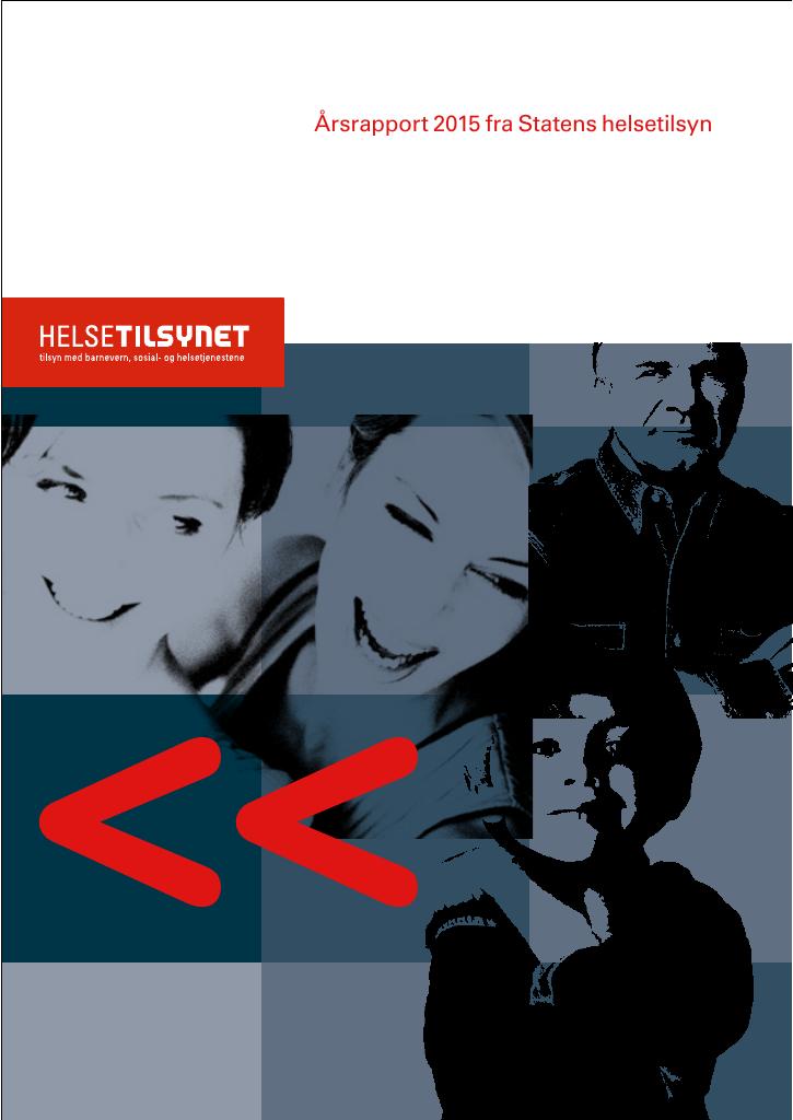 Forsiden av dokumentet Årsrapport Statens helsetilsyn 2015