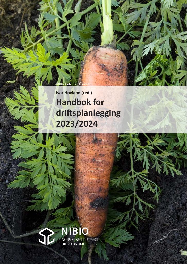 Forsiden av dokumentet Handbok for driftsplanlegging 2023/2024