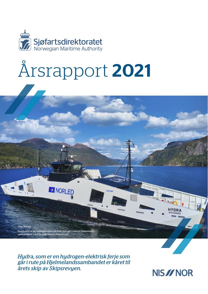 Forsiden av dokumentet Årsrapport Sjøfartsdirektoratet 2021