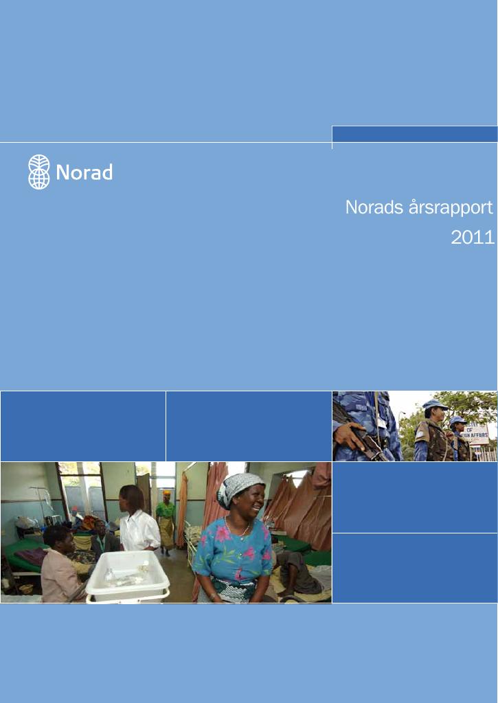 Forsiden av dokumentet Årsrapport Norad 2011