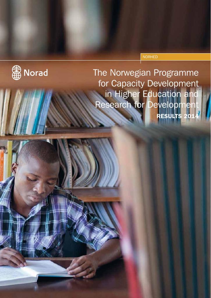 Forsiden av dokumentet NORHED. The Norwegian Programme for Capacity Development in Higher Education and Research for Development. Results 2014