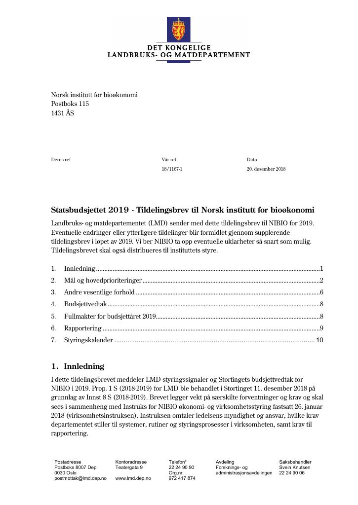 Tildelingsbrev (PDF) - Kudos