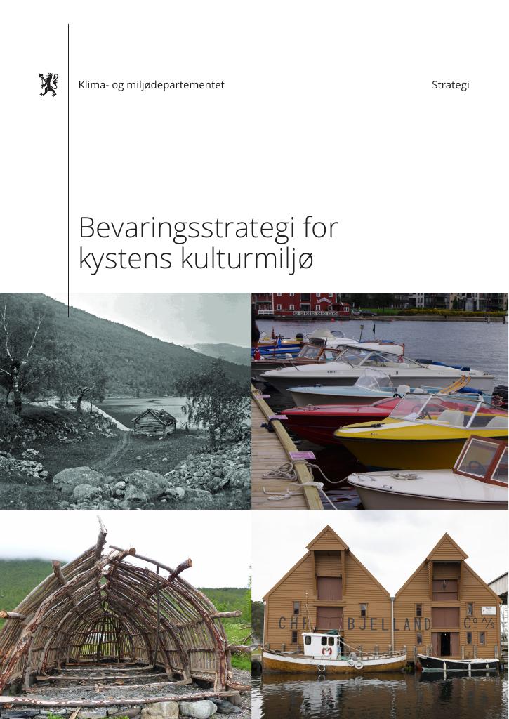 Forsiden av dokumentet Bevaringsstrategi for kystens kulturmiljø