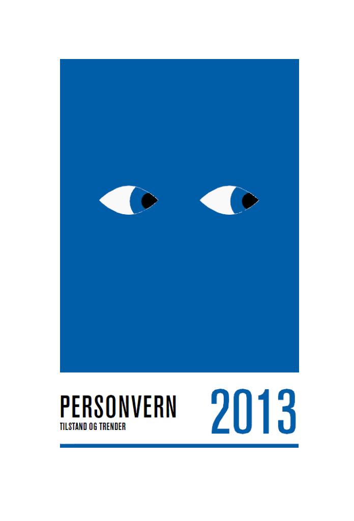 Forsiden av dokumentet Personvern 2013