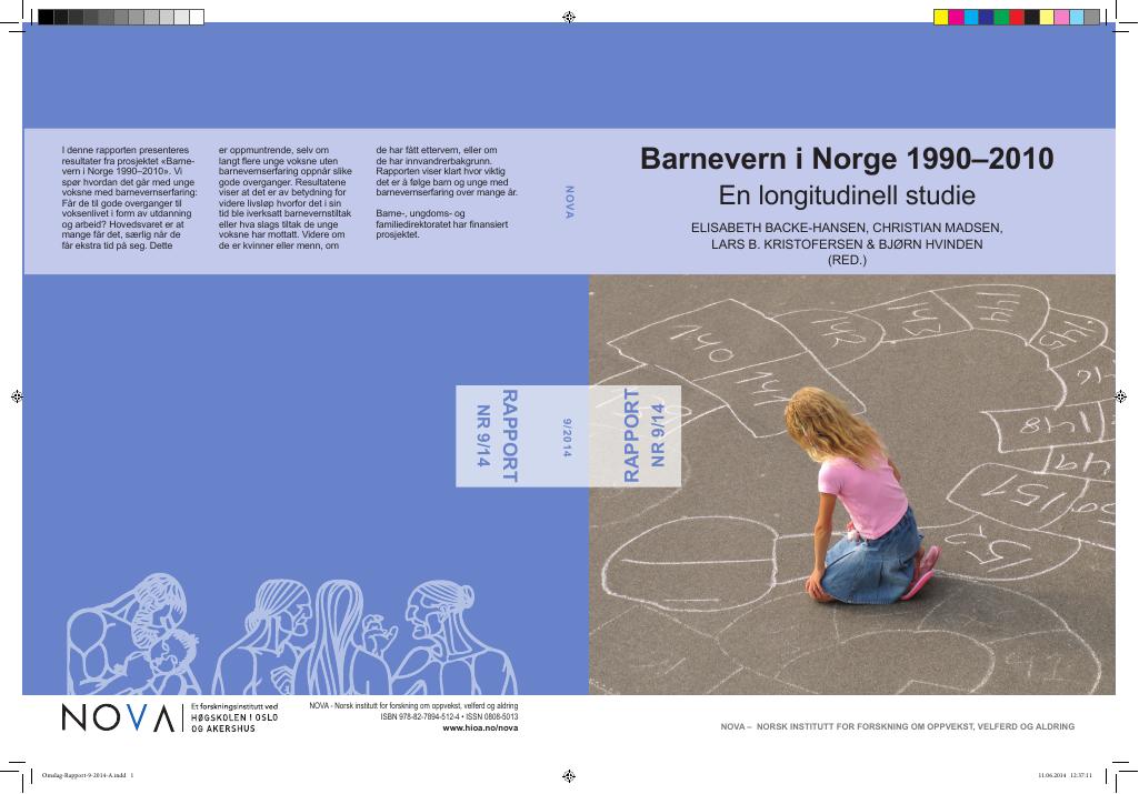 Forsiden av dokumentet Barnevern i Norge 1990–2010
