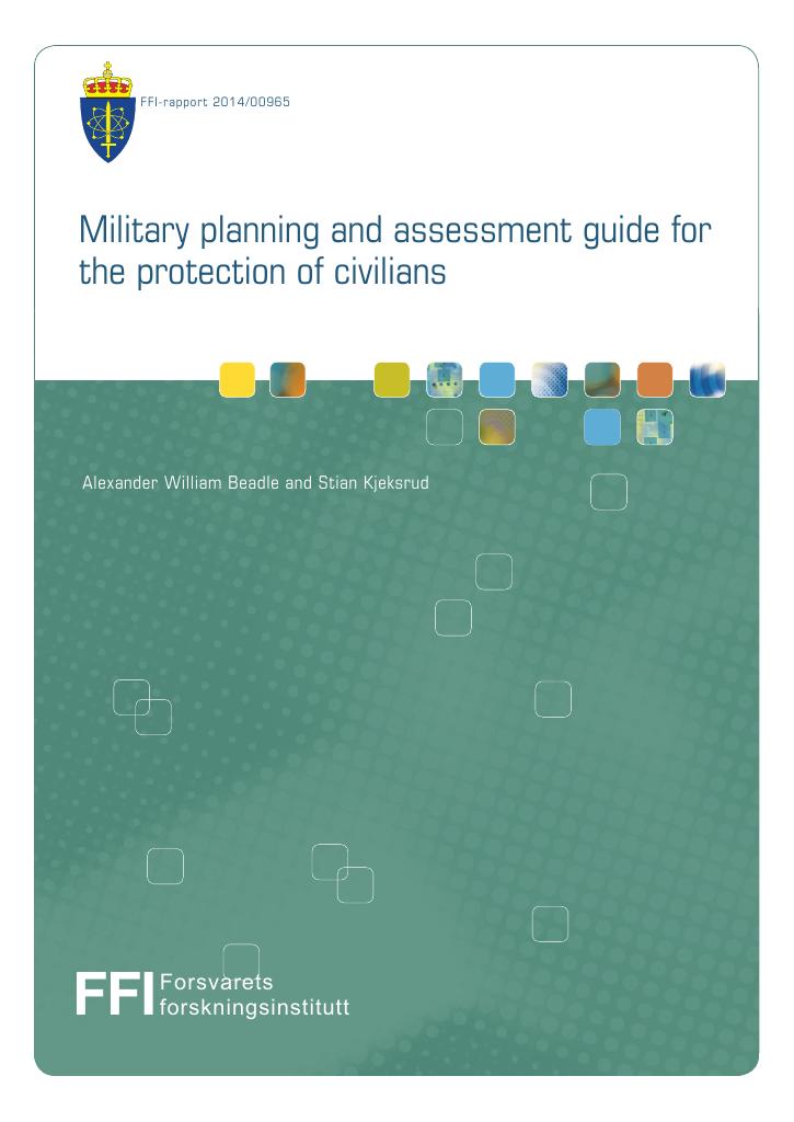 Forsiden av dokumentet Military planning and assessment guide for the protection of civilians