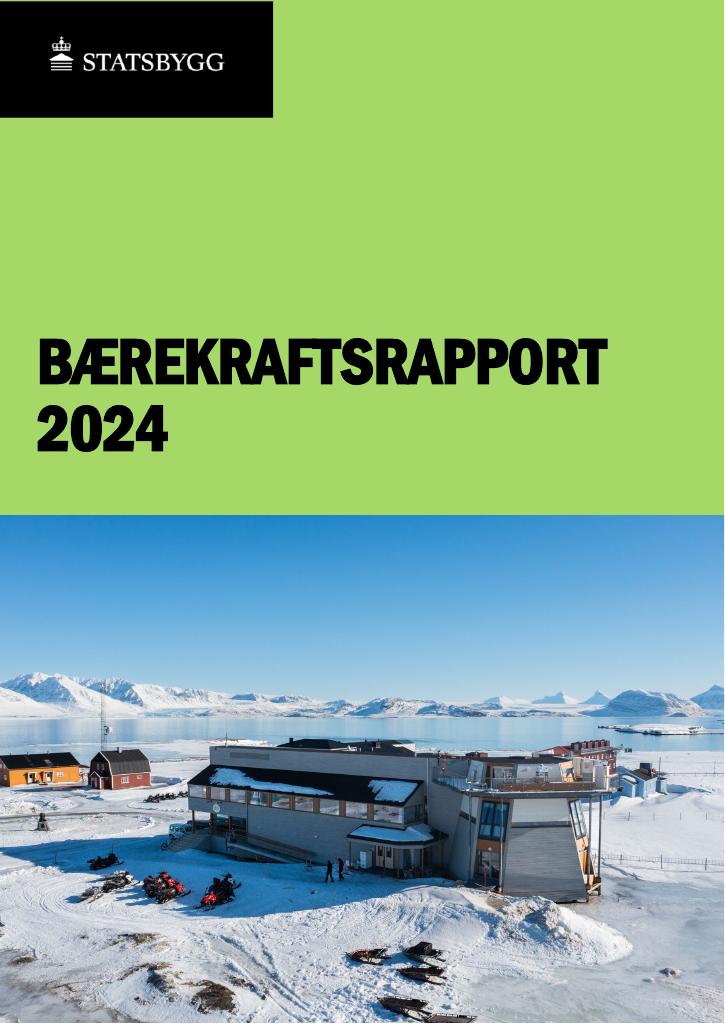 Forsiden av dokumentet Bærekraftsrapport Statsbygg 2024