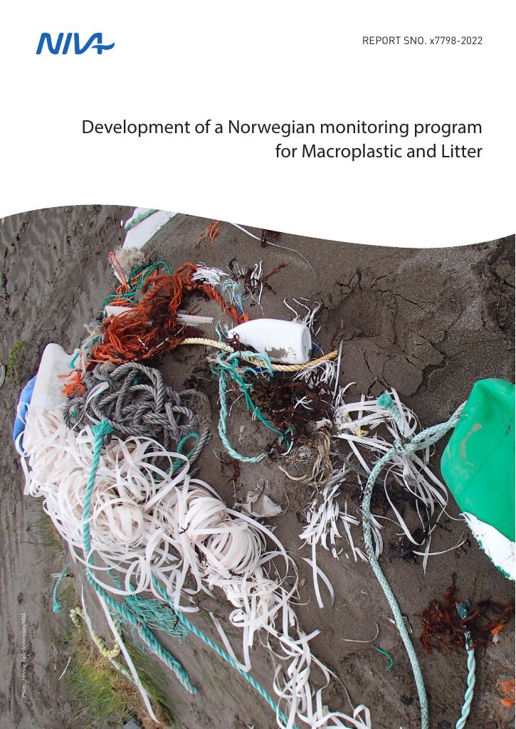 Forsiden av dokumentet Development of a Norwegian monitoring program for Macroplastic and Litter